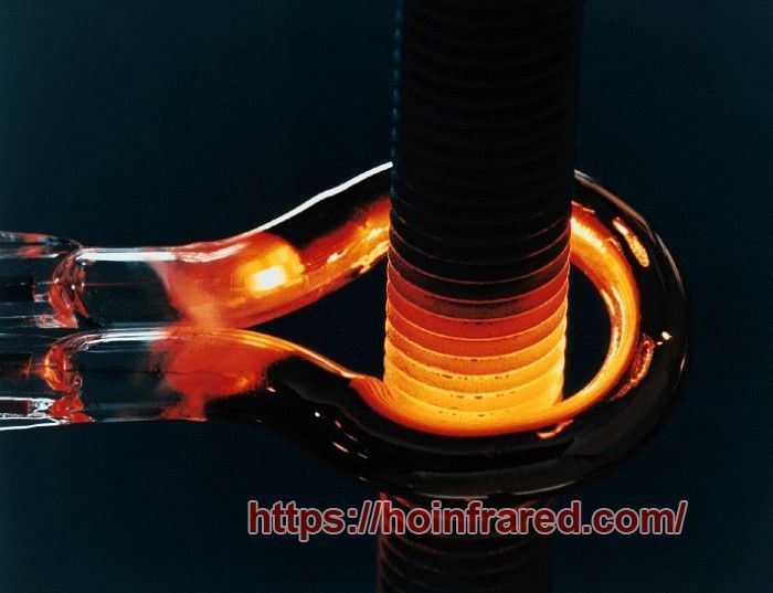 Application of infrared heating tube in plastic welding and riveting